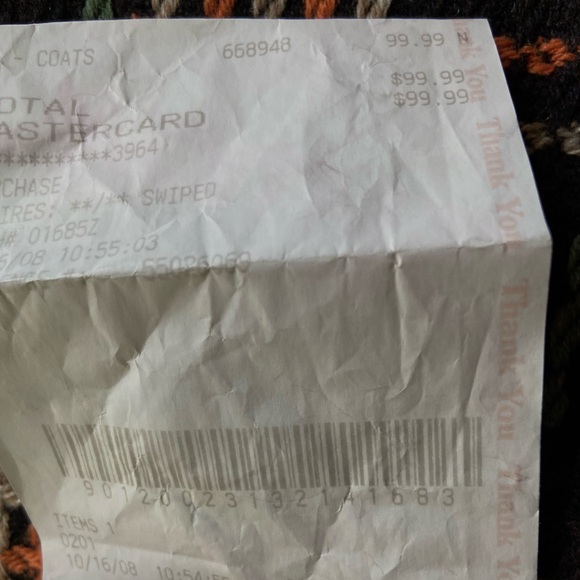 VNTG Nick and Mo retro wool blend brown woven tartan plaid coat. SZ M - Picture 10 of 11